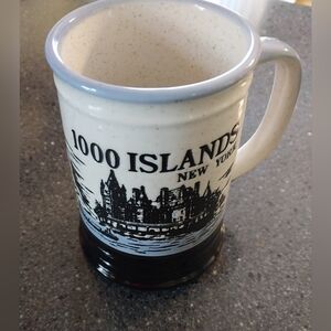 1000 Islands New York Stein/ Mug Embossed Saint Lawrence River Boldt Castle.